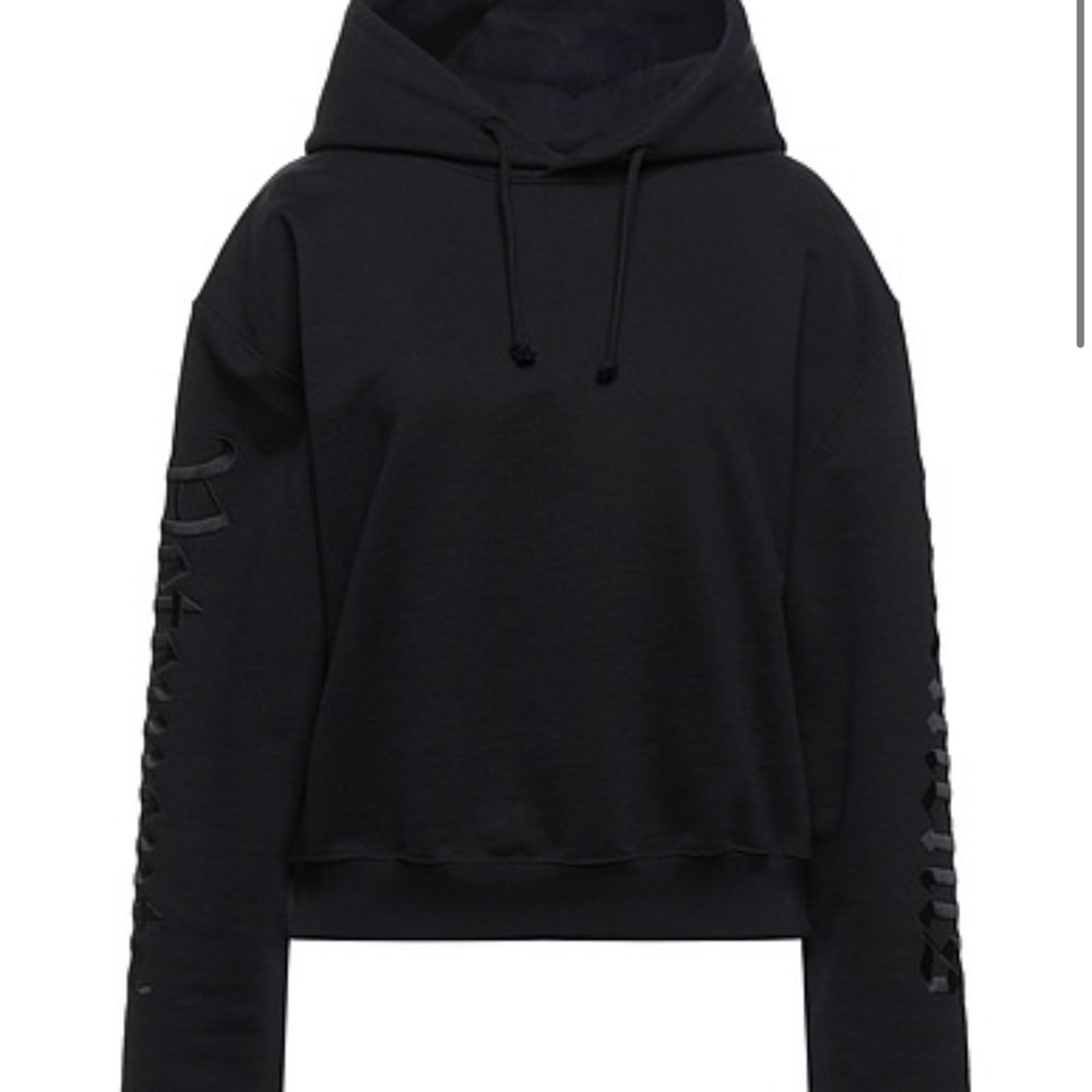 Vetements Black Sweater Logo Sleeve Unisex Large